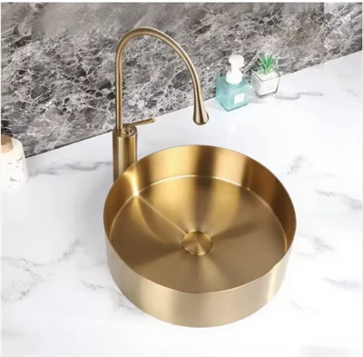 Sinc Ystafell Ymolchi Dur Cotio Nano Rownd Sink